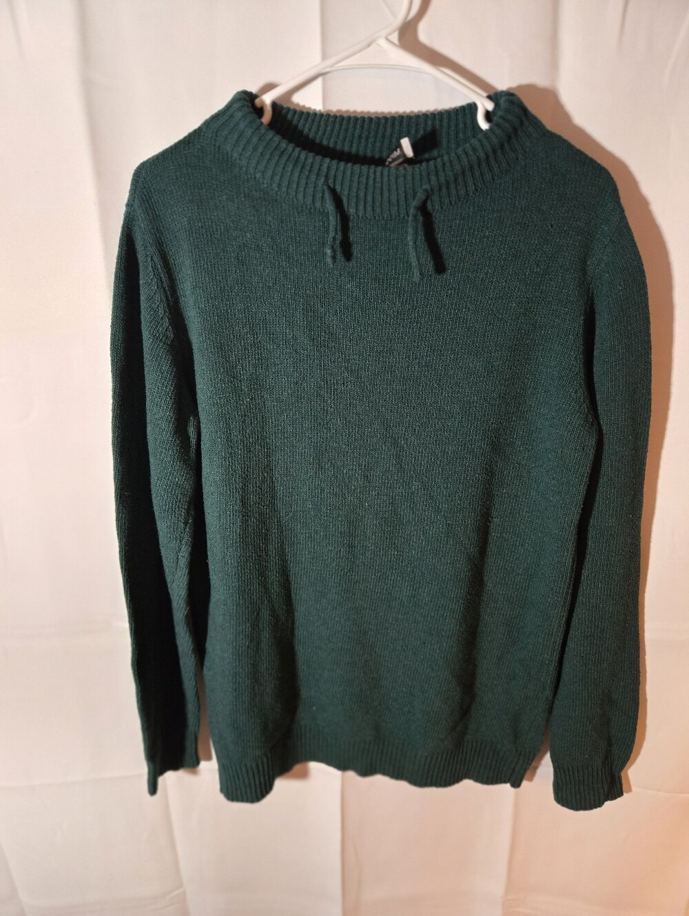 MISSLOOK Forest Green Crewneck Knit Sweater
